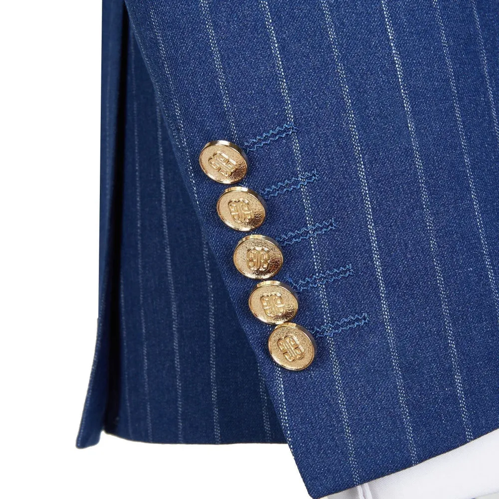 2 Pieces Double Breasted Peak Lapel Men Suit (Blazer Pants)