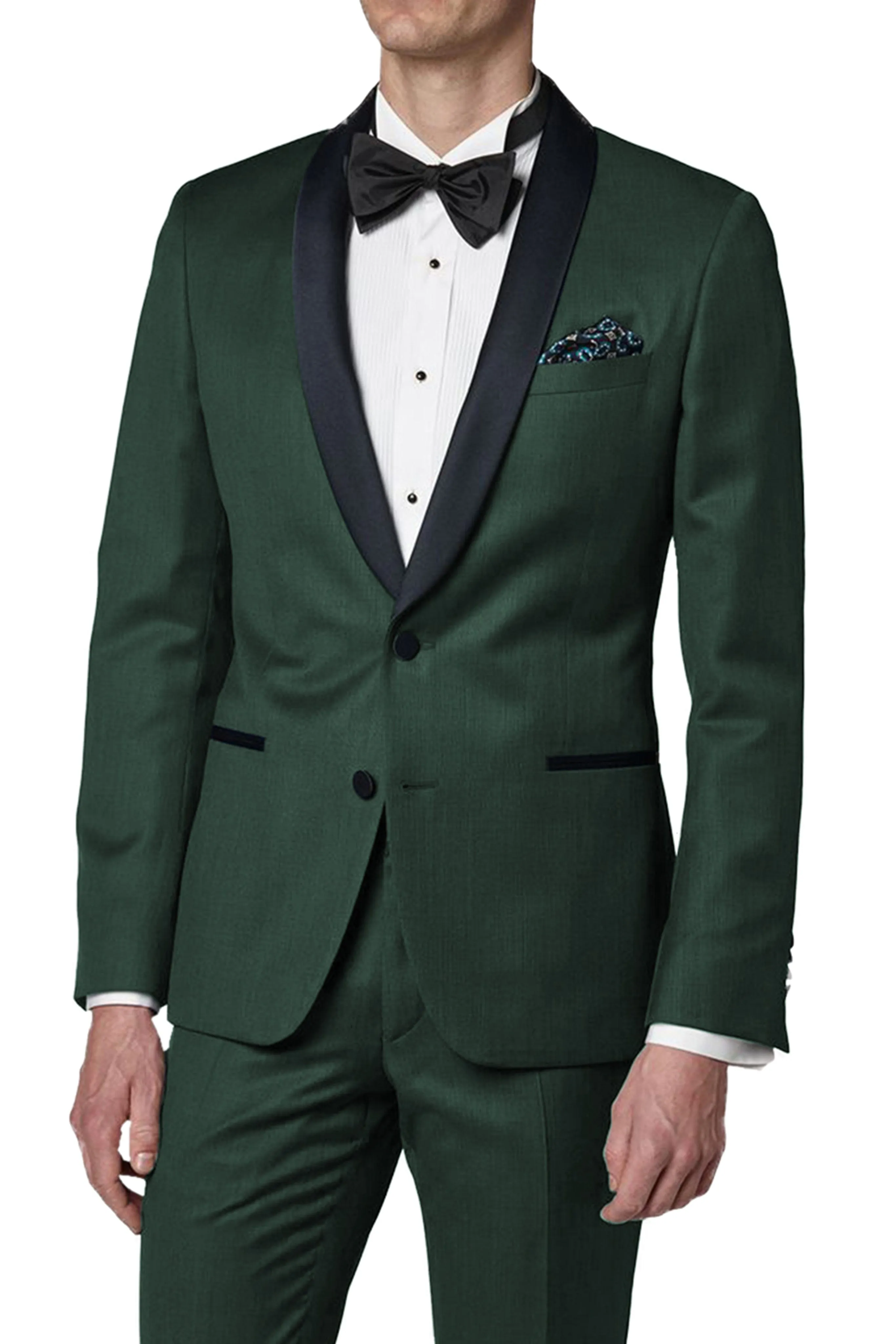 2 Pieces Shawl Lapel Men's Suit （Blazer Pants）