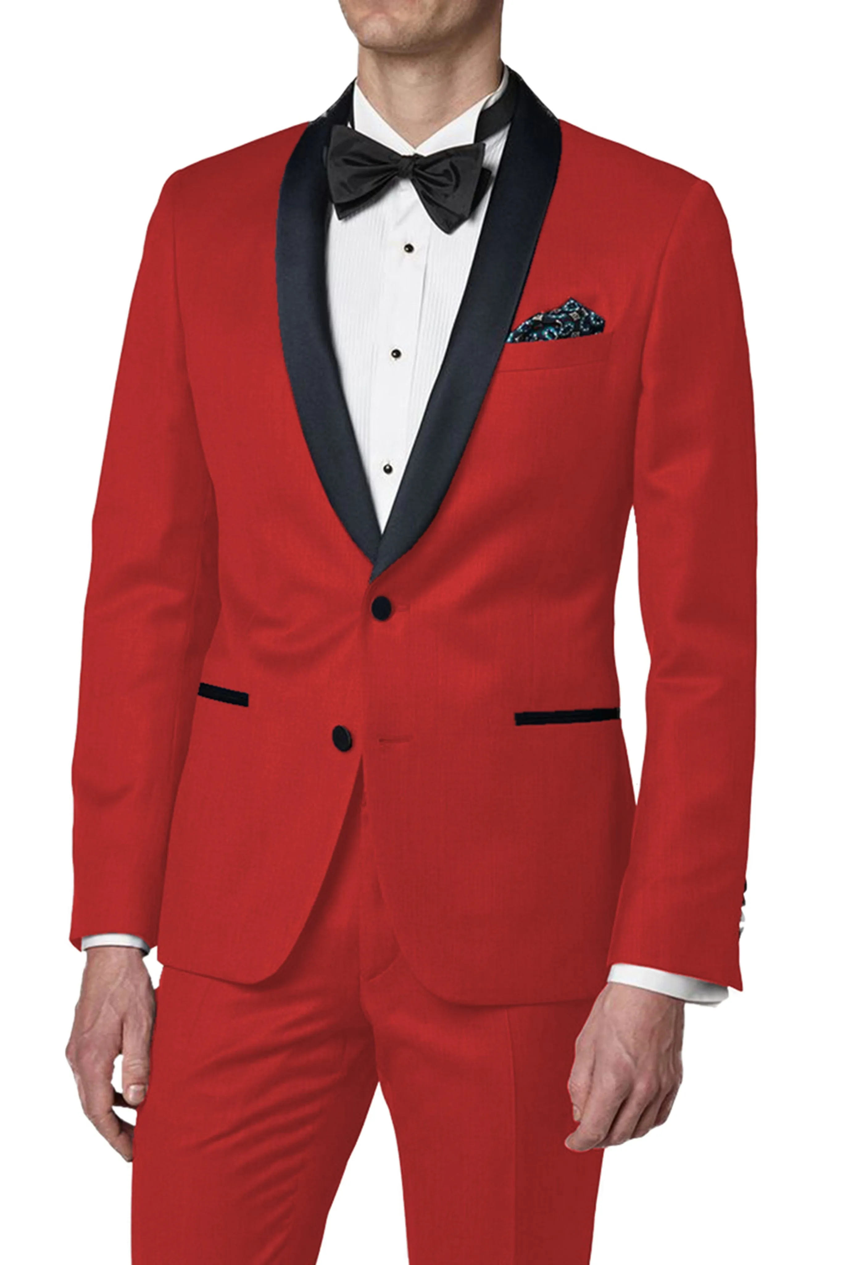 2 Pieces Shawl Lapel Men's Suit （Blazer Pants）