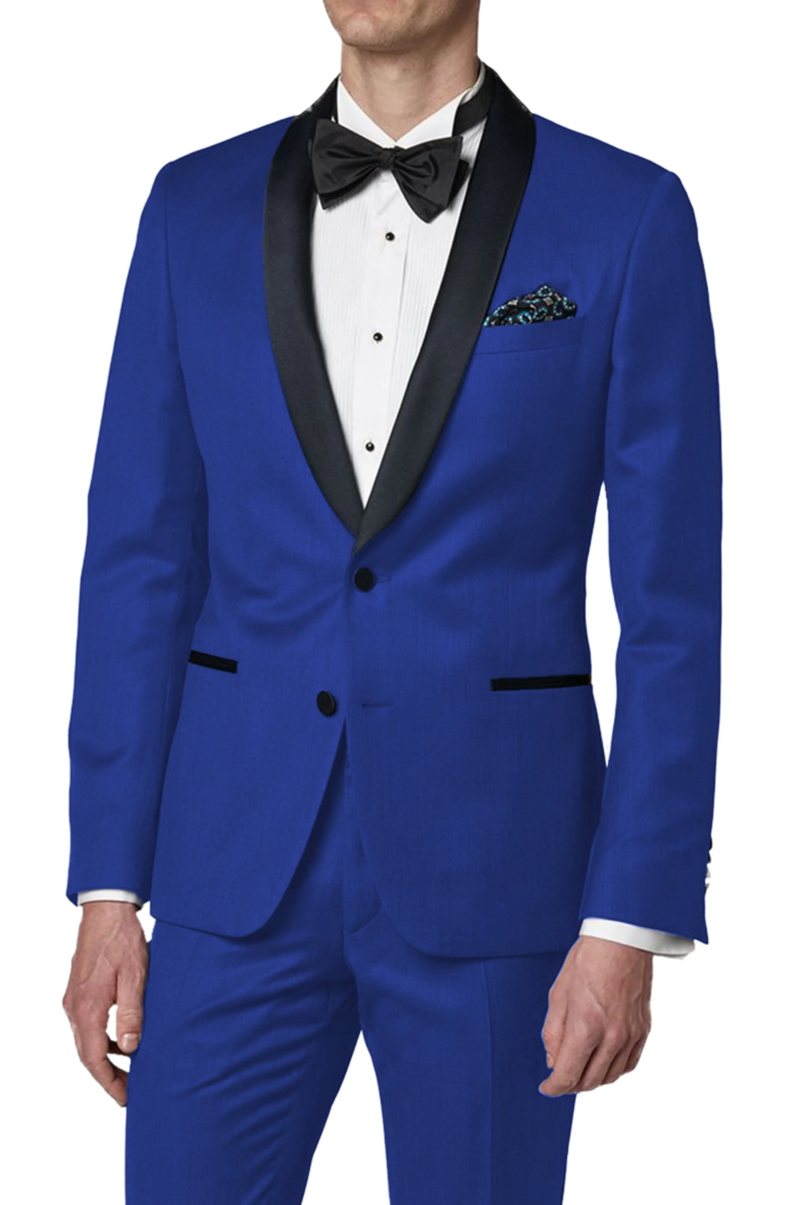 2 Pieces Shawl Lapel Men's Suit （Blazer Pants）