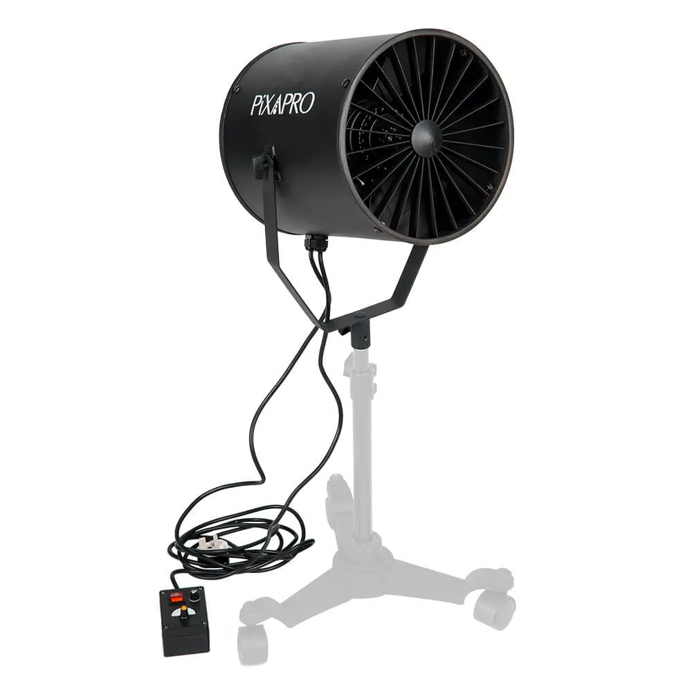 Adjustable Step-Less Power Studio Wind Machine