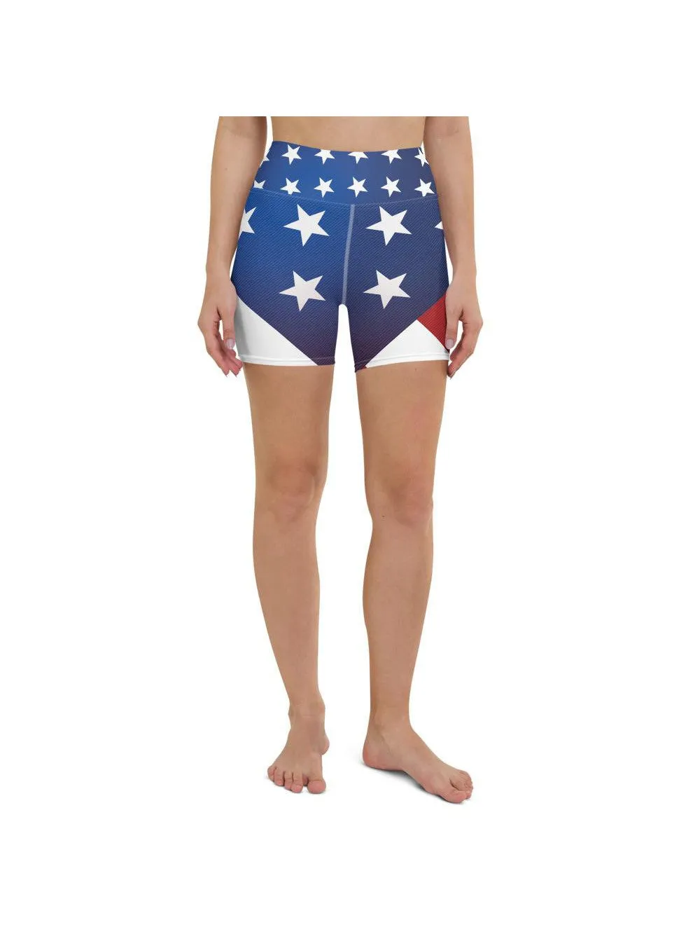 American Flag Yoga Shorts