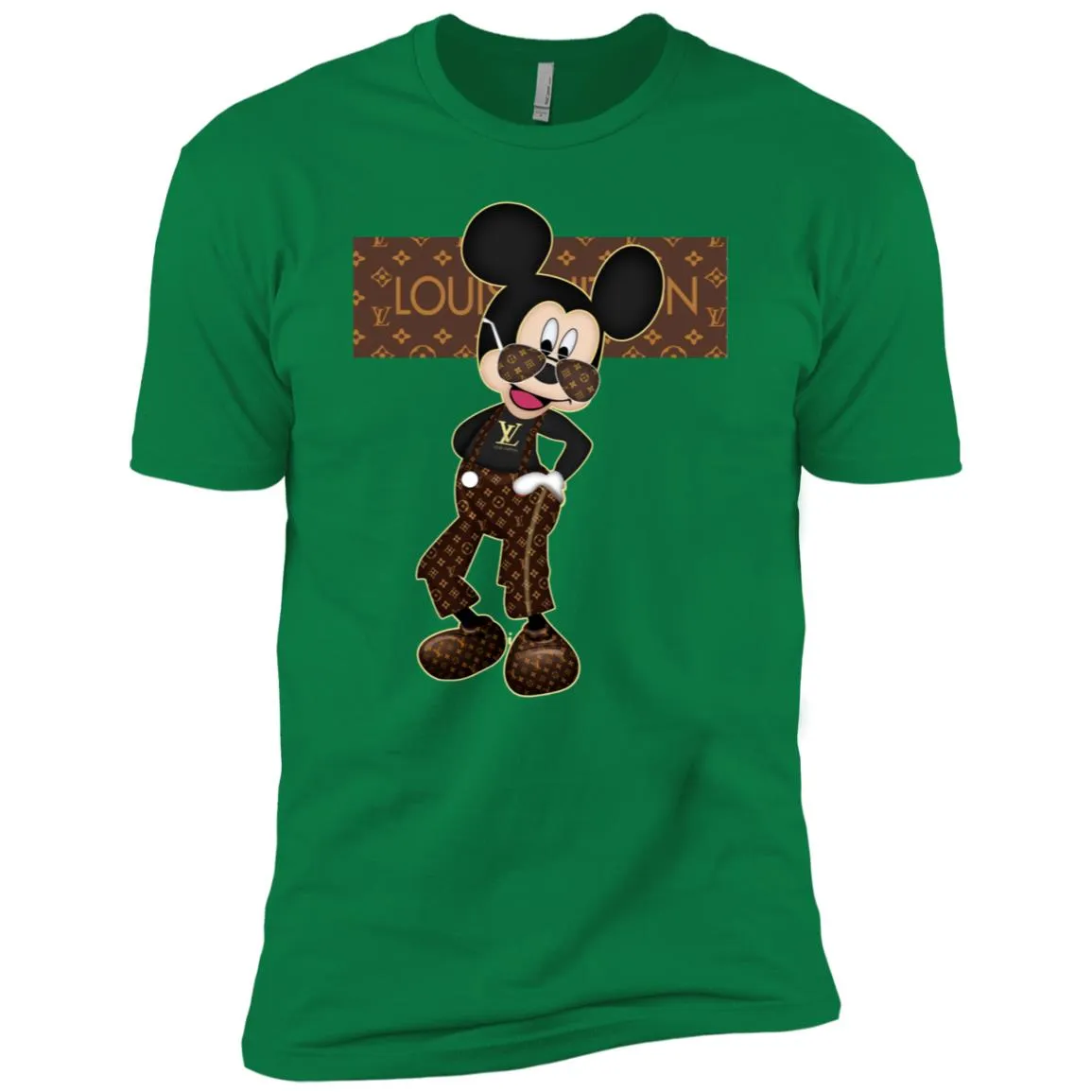 Best Louis Vuitton Mickey Fashion T-shirt Men Short Sleeve T-Shirt