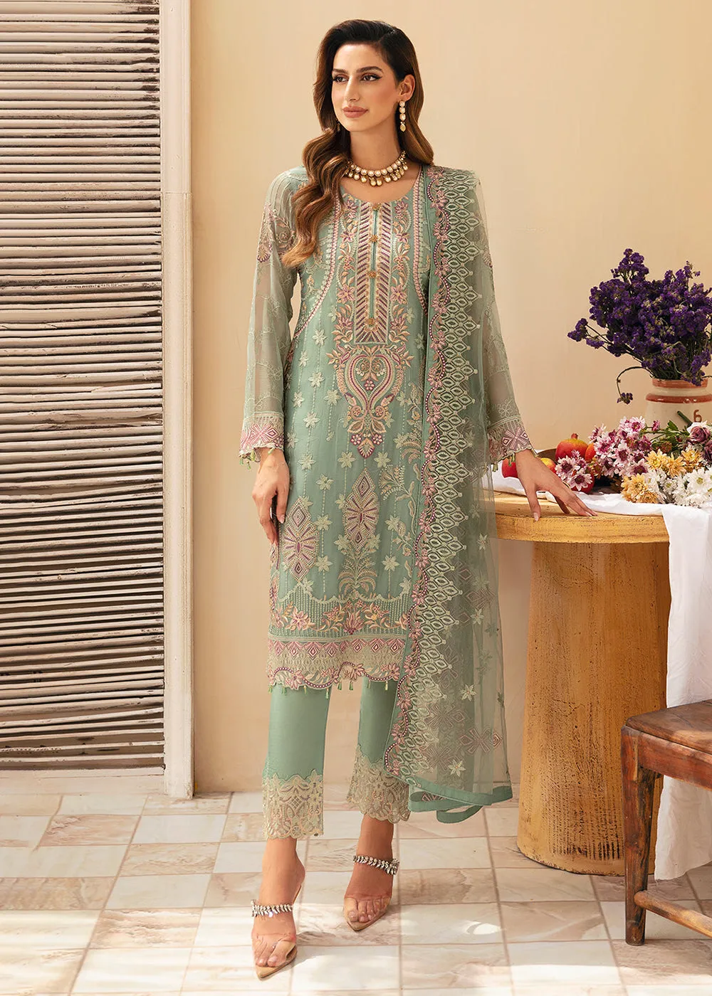 Chevron Luxury Chiffon Collection 24 by Ramsha | A-901