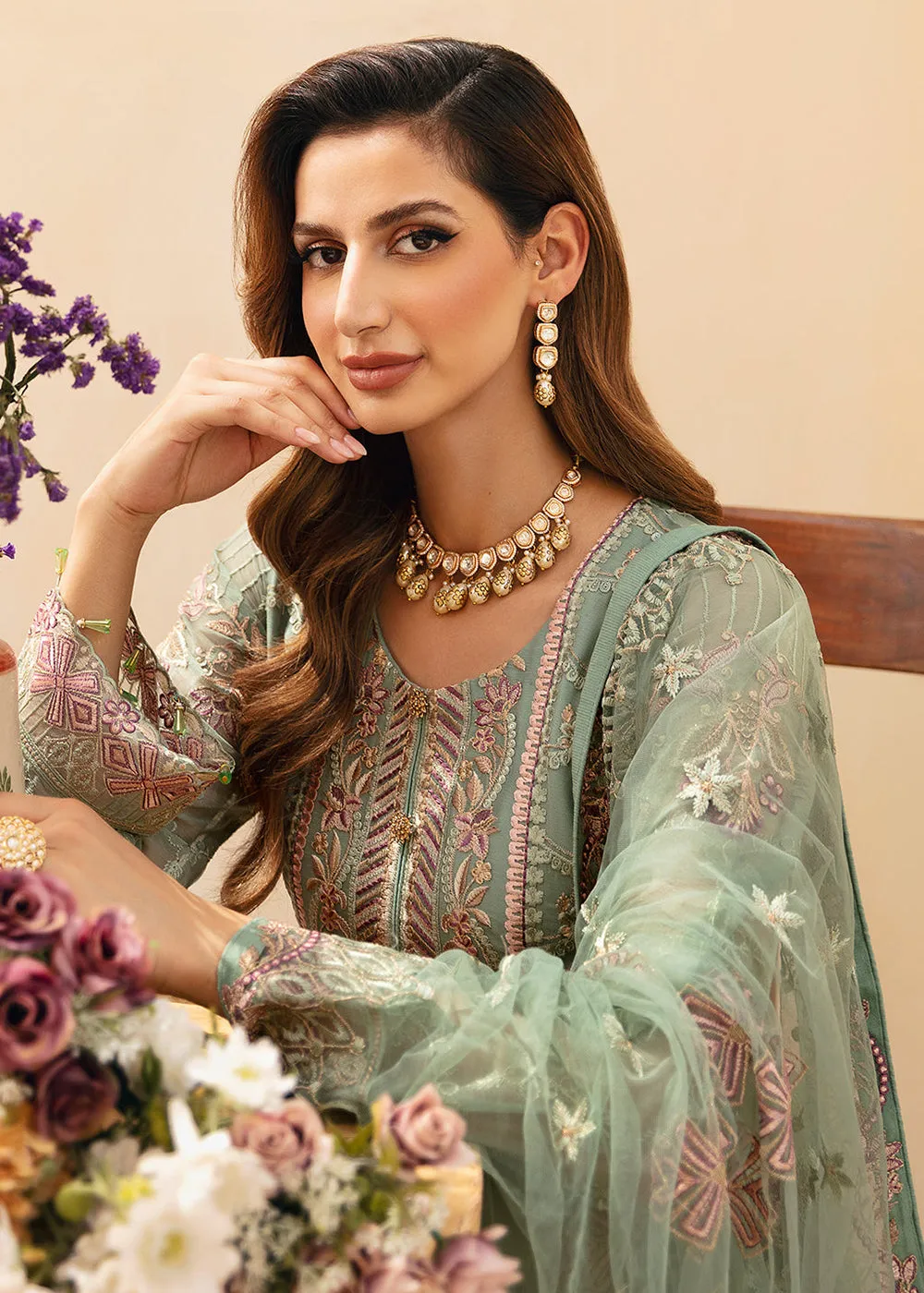 Chevron Luxury Chiffon Collection 24 by Ramsha | A-901