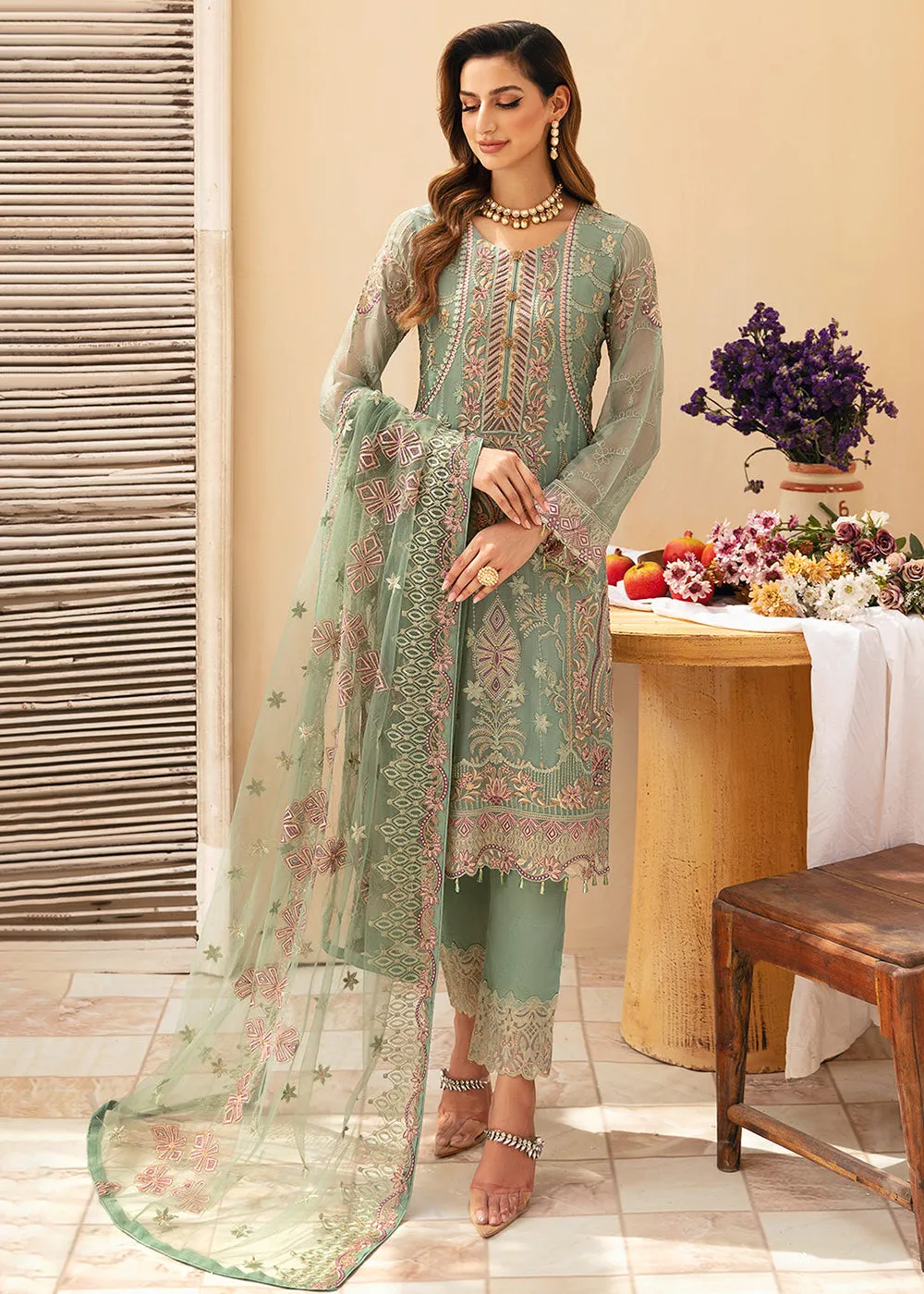 Chevron Luxury Chiffon Collection 24 by Ramsha | A-901