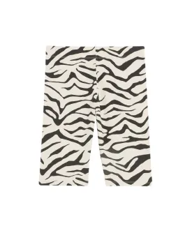 Cotton Rich Zebra Print Cycling Shorts