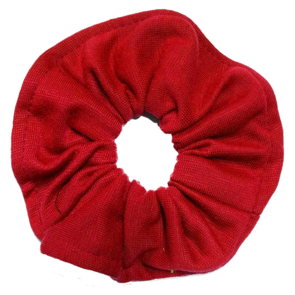 Cotton Scrunchies, topstitched // CLEARANCE