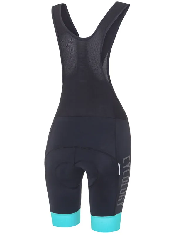 Cycology Women's (Black/Aqua) Bib Shorts