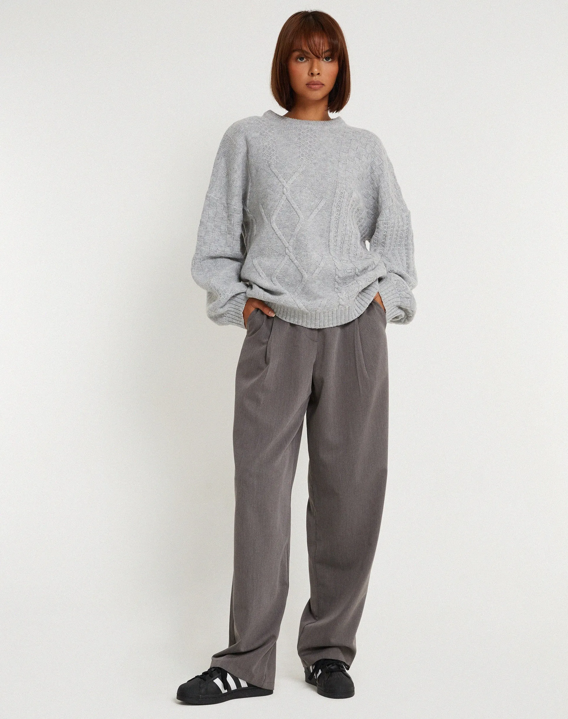 Danar Jumper in Light Grey