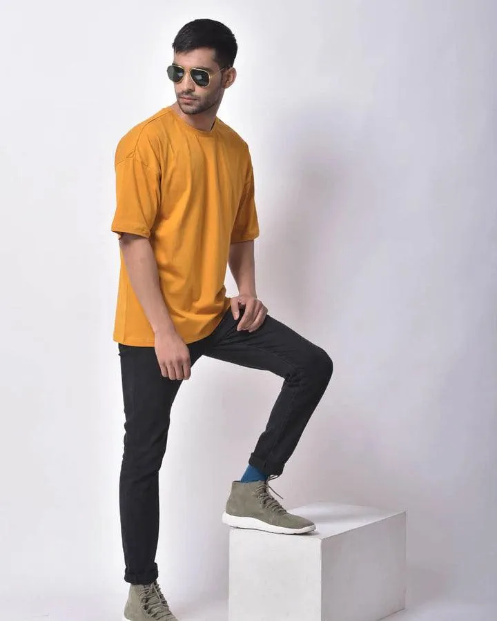 Dropshoulder Tee - Mustard