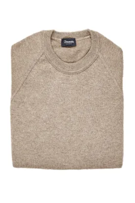 Drumohr Sabbia LS Cashmere Crewneck Sweater