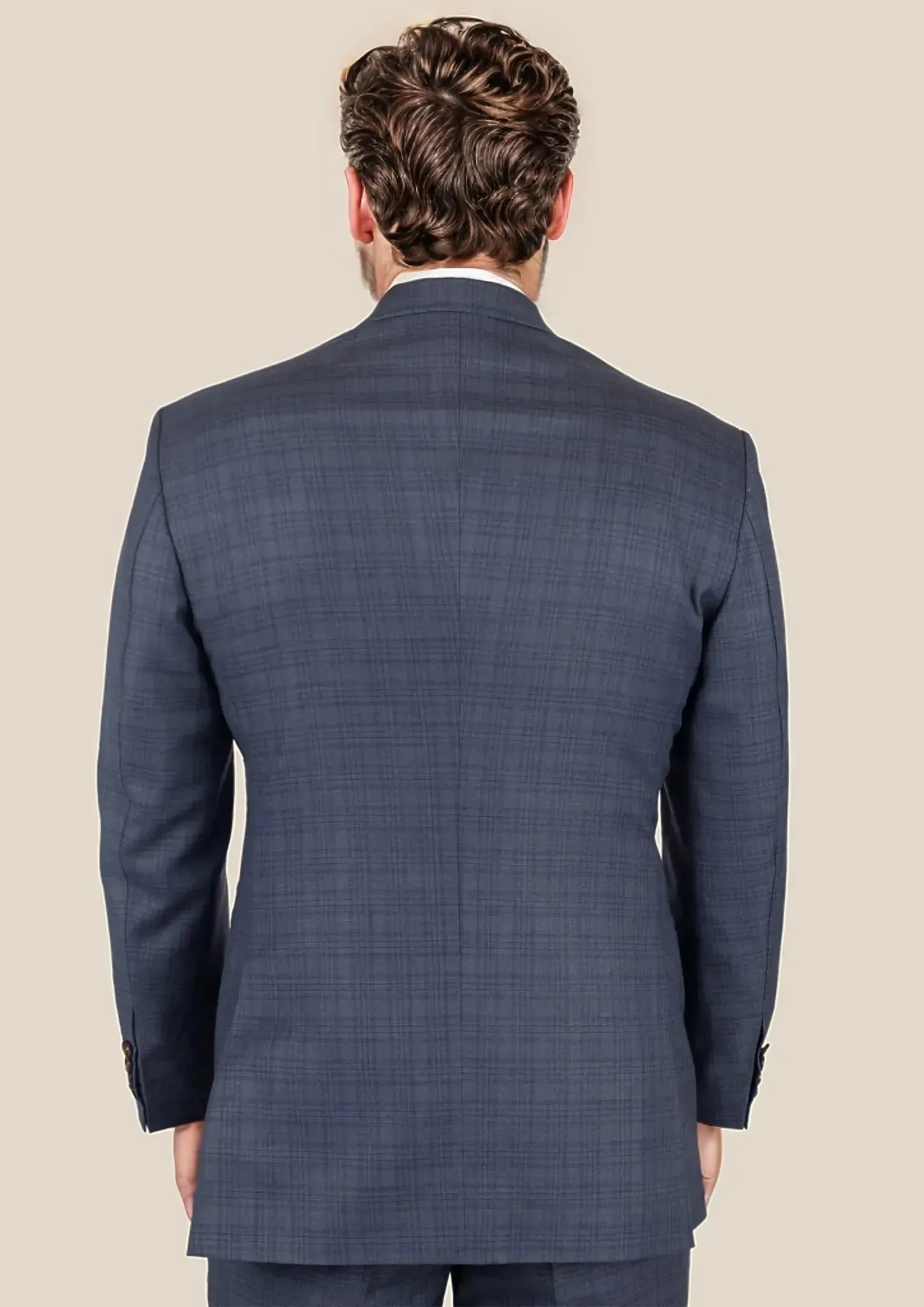 Ellis Twilight Blue Plaid Suit