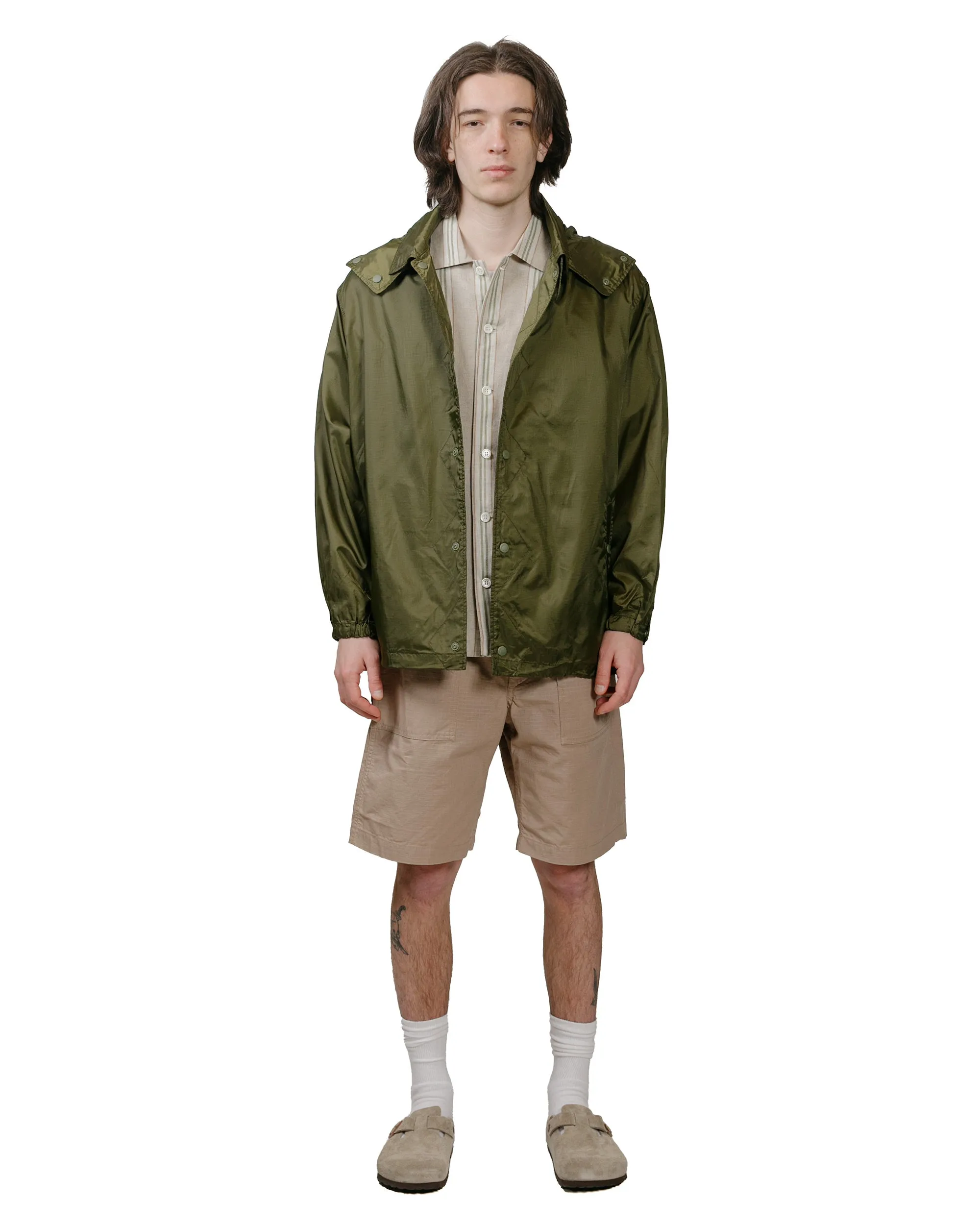 Engineered Garments Wind Breaker Olive Nylon Ripstop