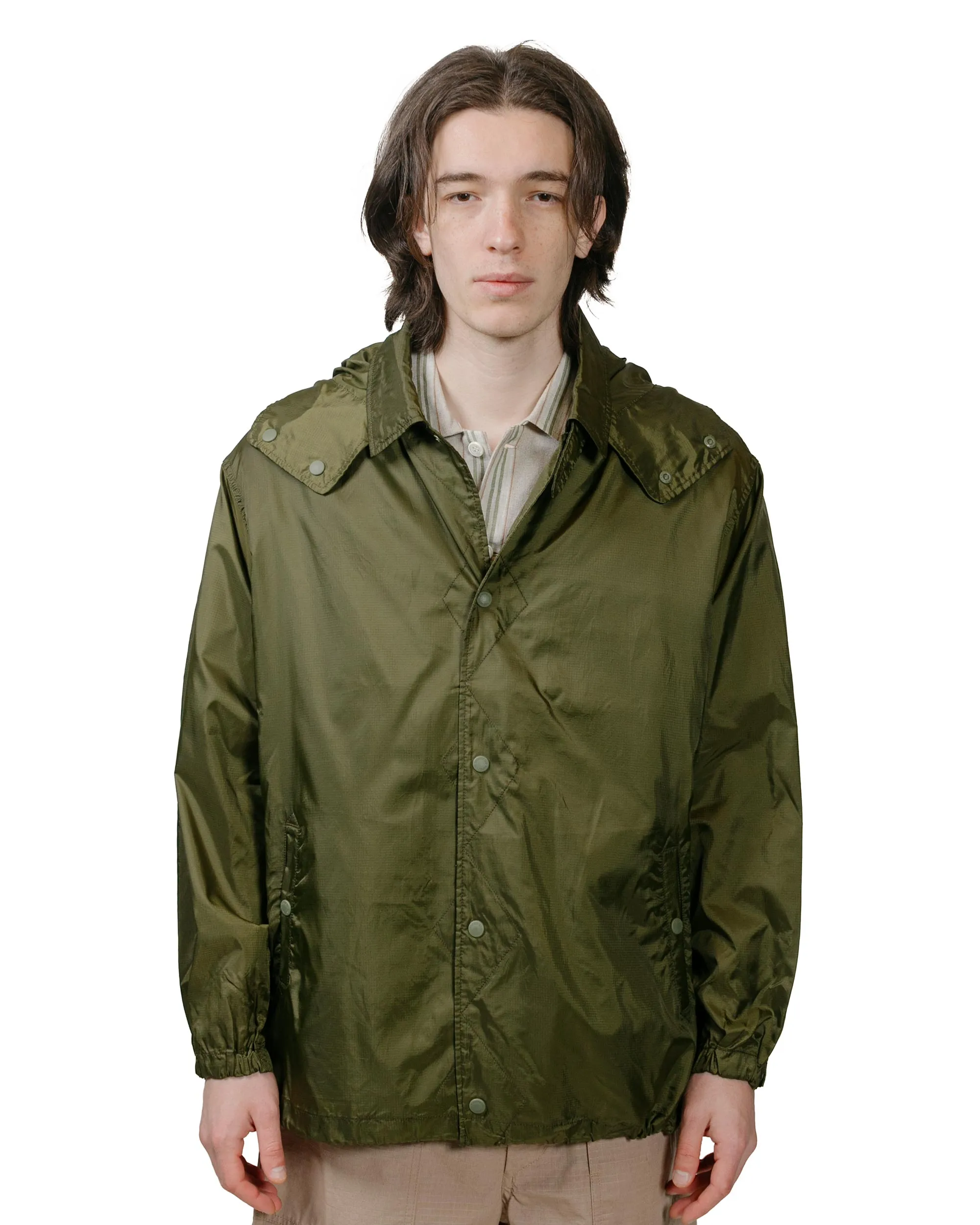 Engineered Garments Wind Breaker Olive Nylon Ripstop