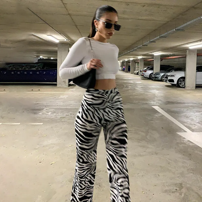 Fashionkova Ellia Zebra Print Pant