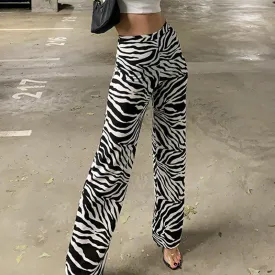 Fashionkova Ellia Zebra Print Pant