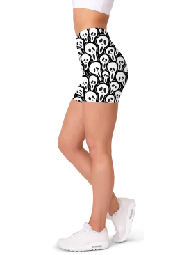 Ghost Face Yoga Shorts