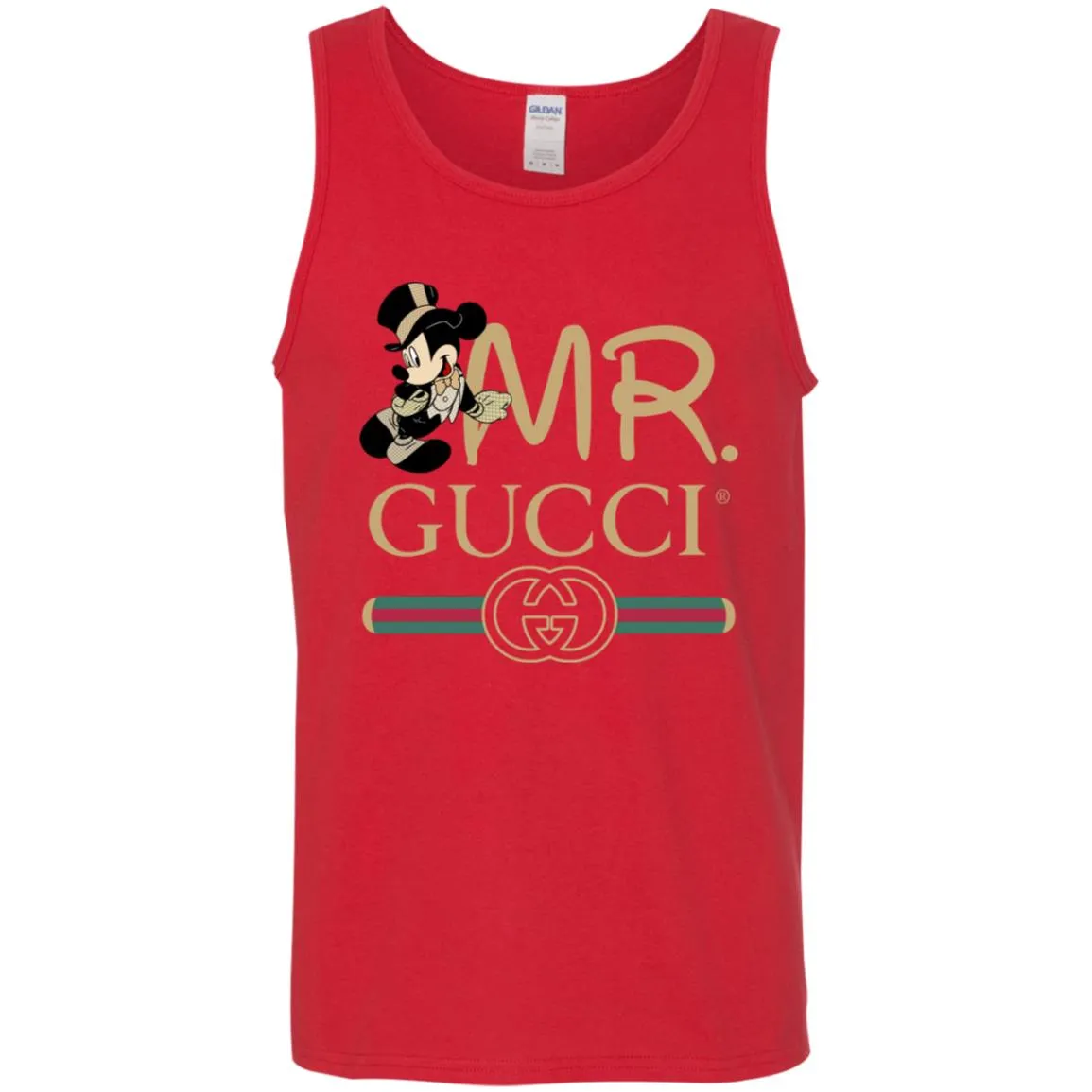 Gucci Couple Disney Mickey Valentine's Day T-shirt Men Cotton Tank