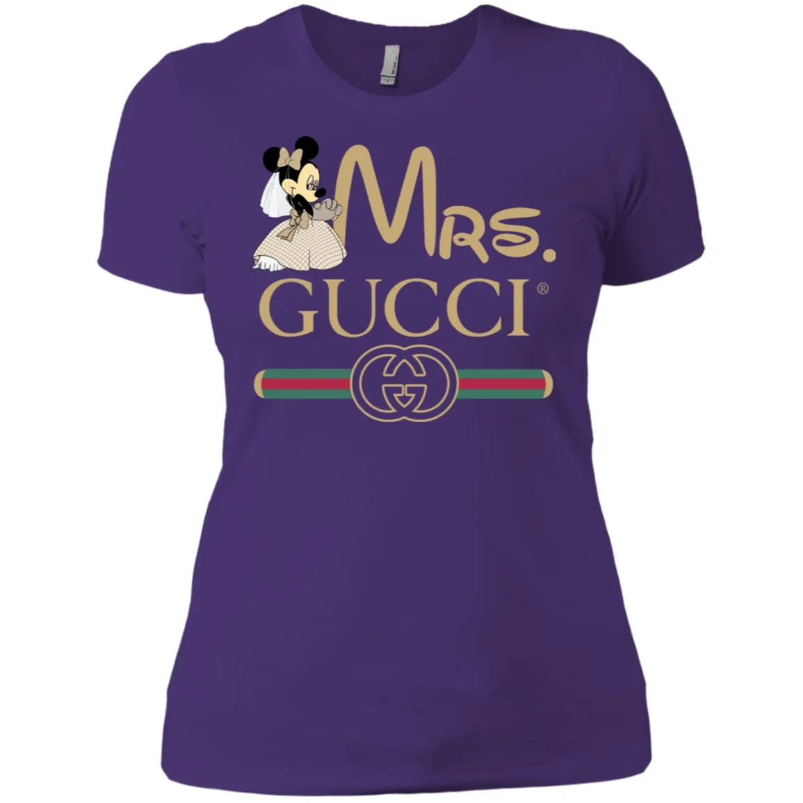 Gucci Couple Disney Minnie Valentine's Day T-shirt Women Cotton T-Shirt