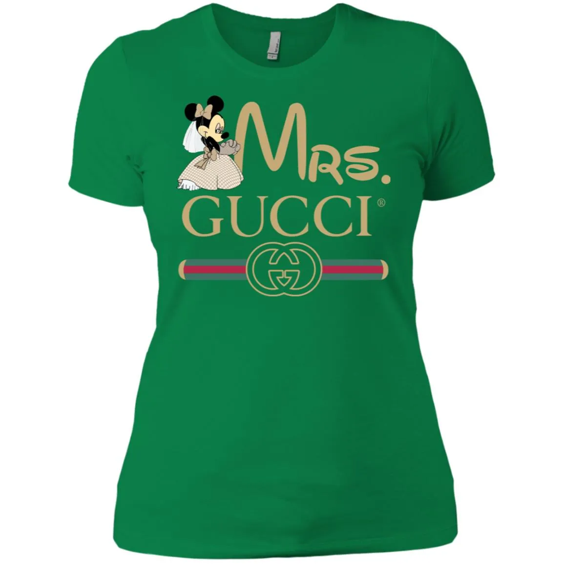 Gucci Couple Disney Minnie Valentine's Day T-shirt Women Cotton T-Shirt