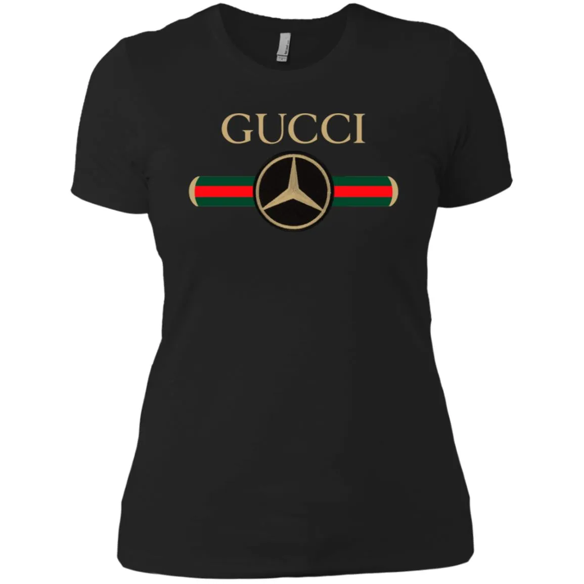 Gucci Mercedes T-shirt Women Cotton T-Shirt