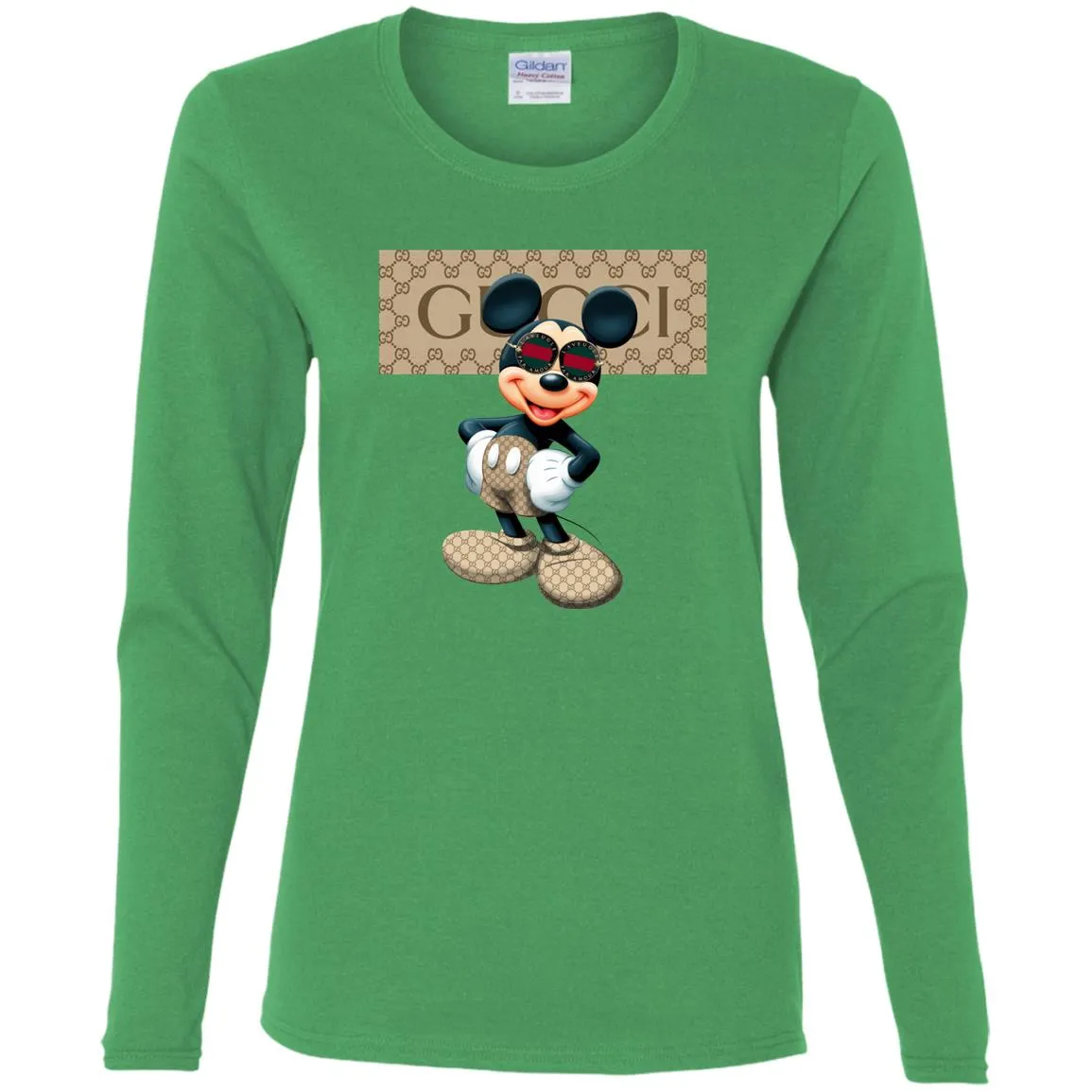 Gucci Mickey Gift Birthday T-shirt Women Long Sleeve Shirt