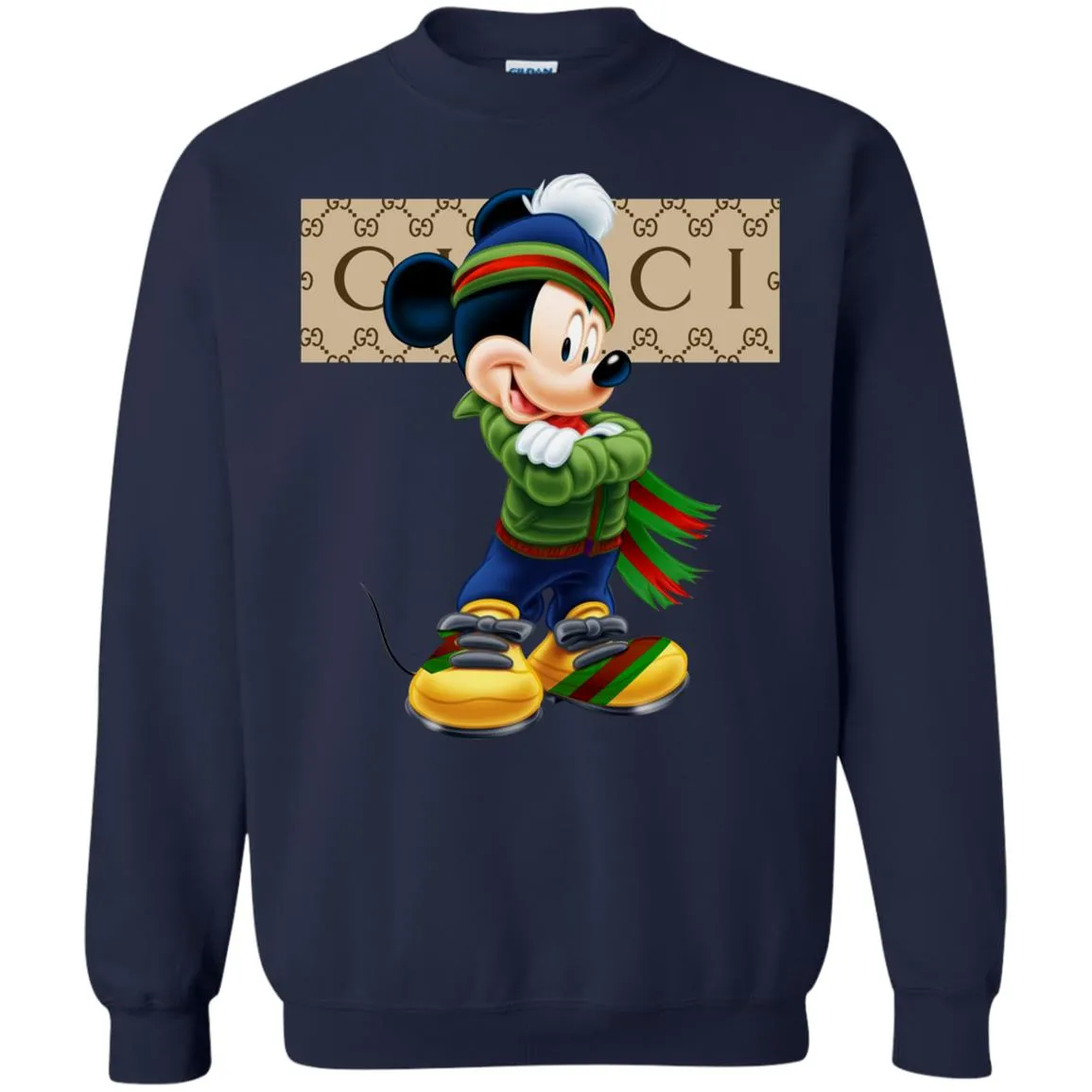 Gucci Trending Mickey T-shirt Crewneck Pullover Sweatshirt