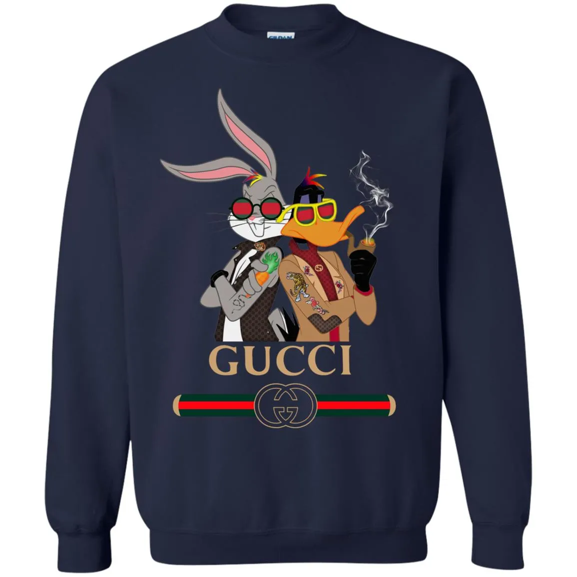 Gucci Trending T-shirt Rabbit And Donald T-shirt Crewneck Pullover Sweatshirt