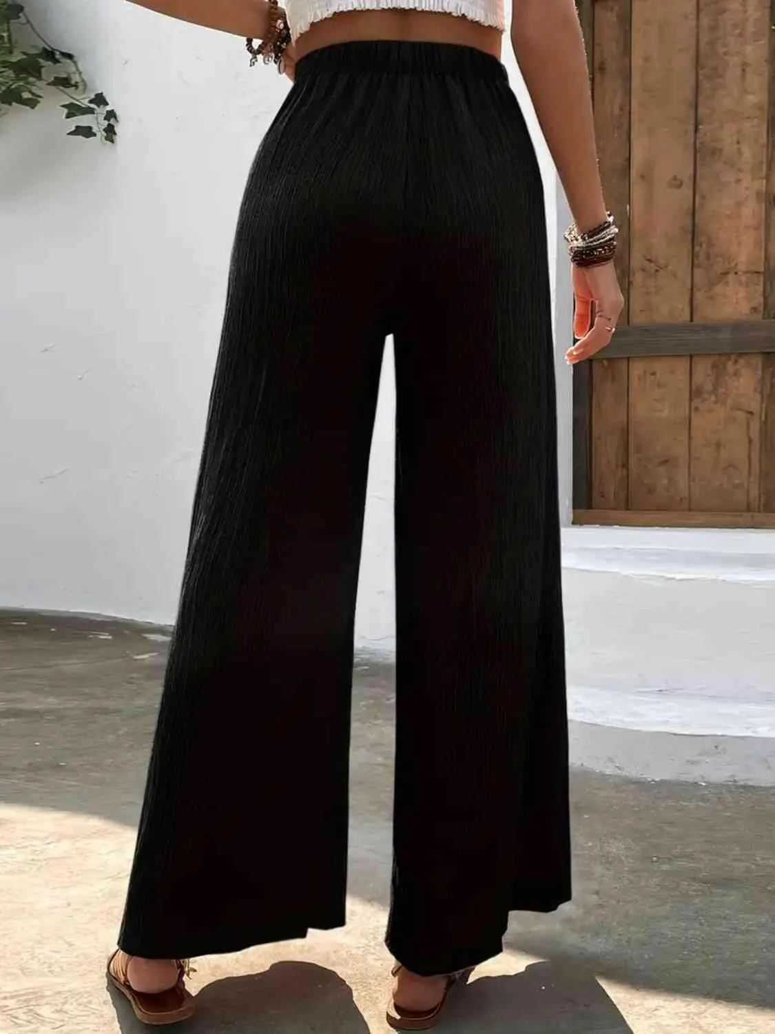 High Waist Wide Leg Pants