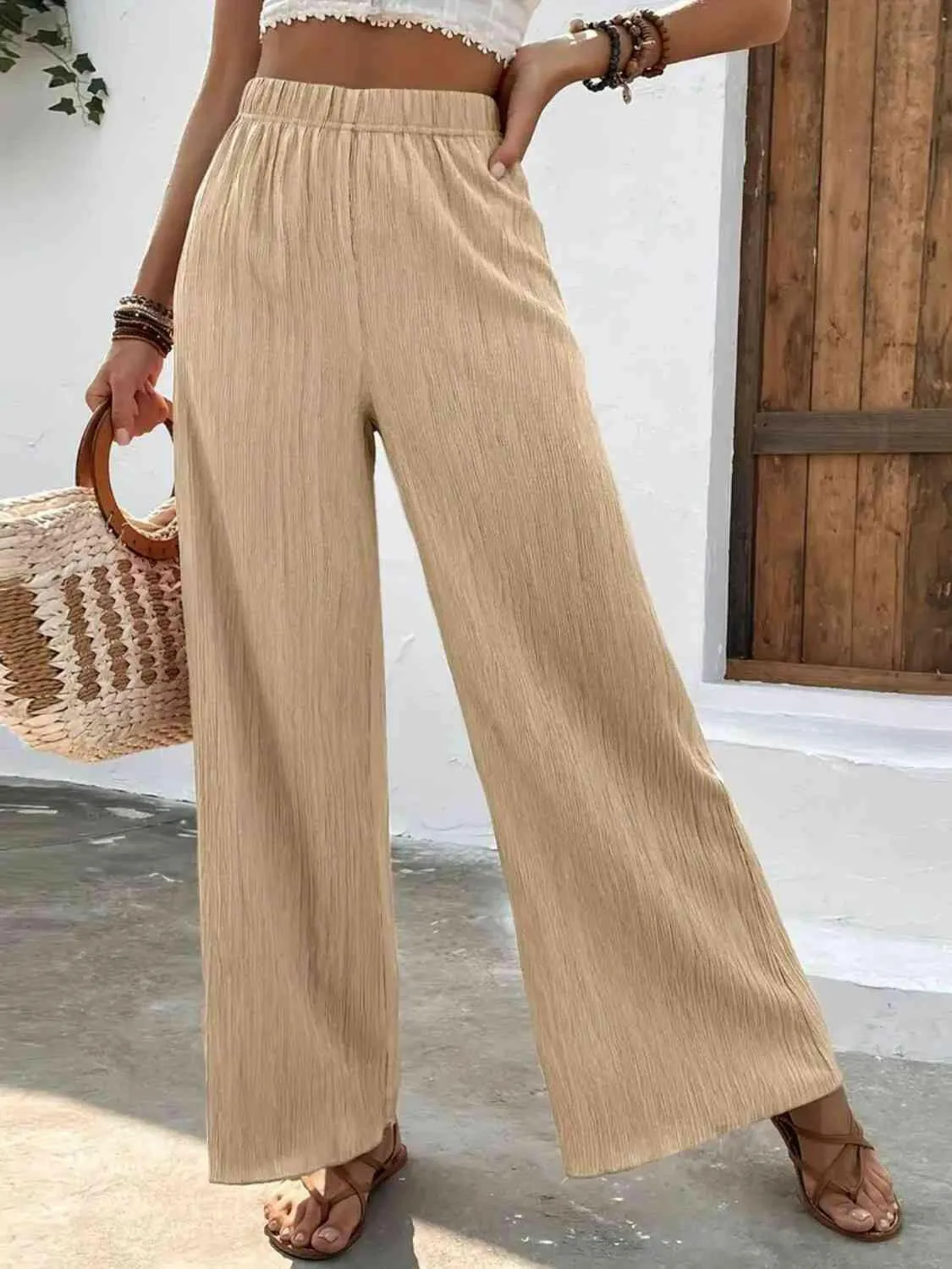 High Waist Wide Leg Pants