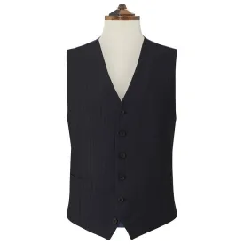 Hyde Navy and White Chalk Stripe Waistcoat