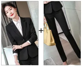 Interview Casual Professional Wear Women's Small Suit Suit Overalls