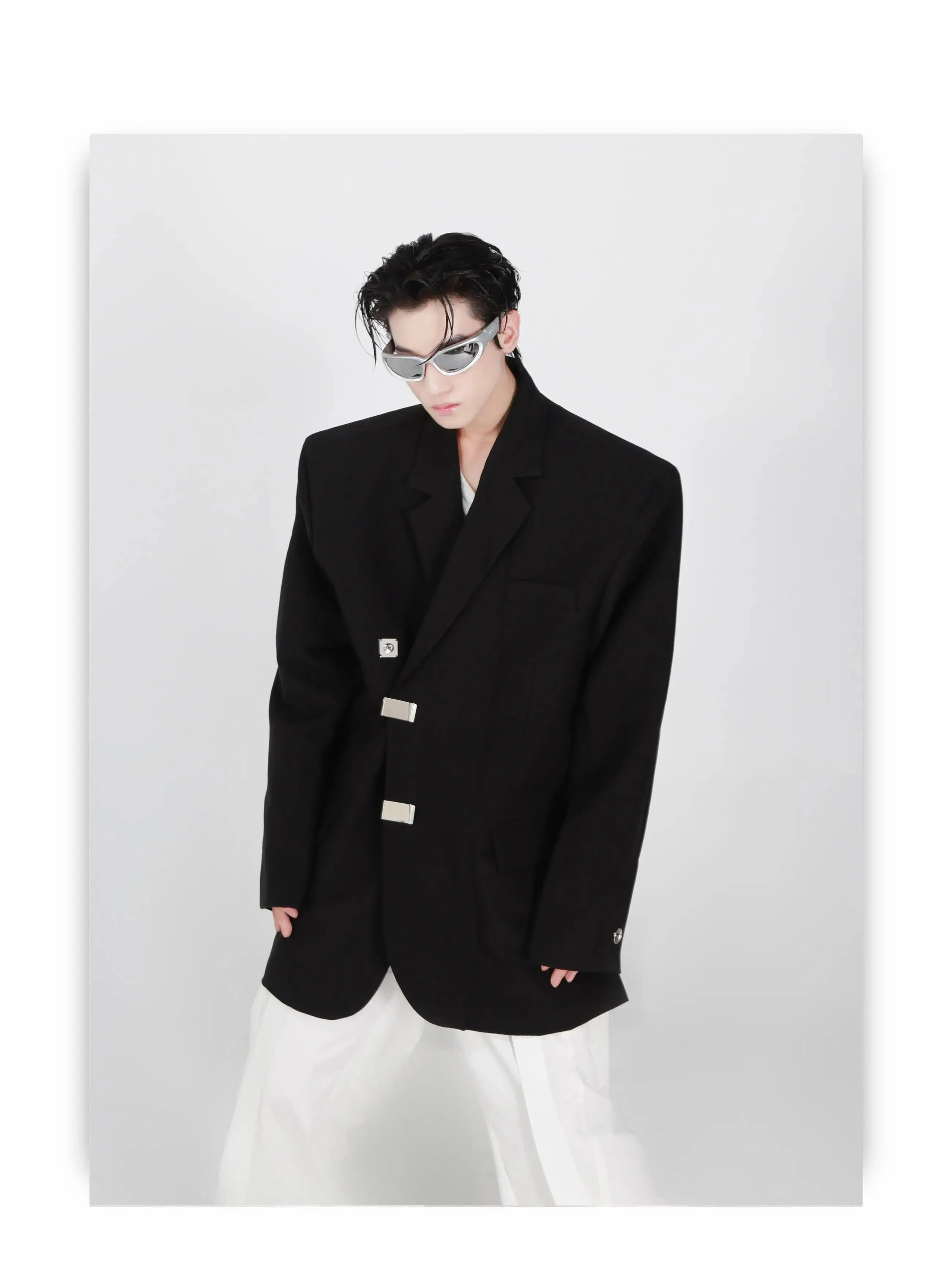 Irregular Slit Design Jacket