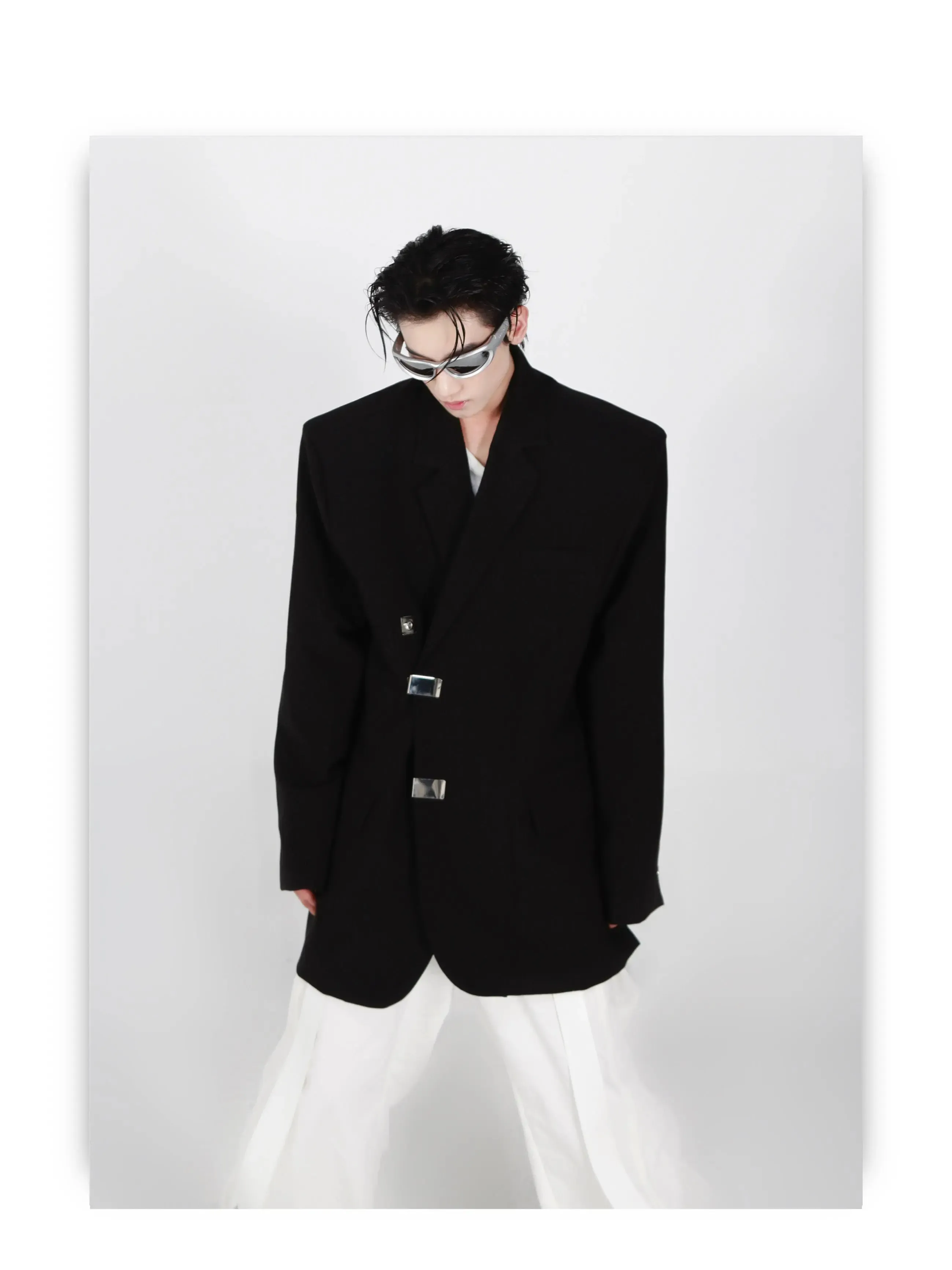 Irregular Slit Design Jacket