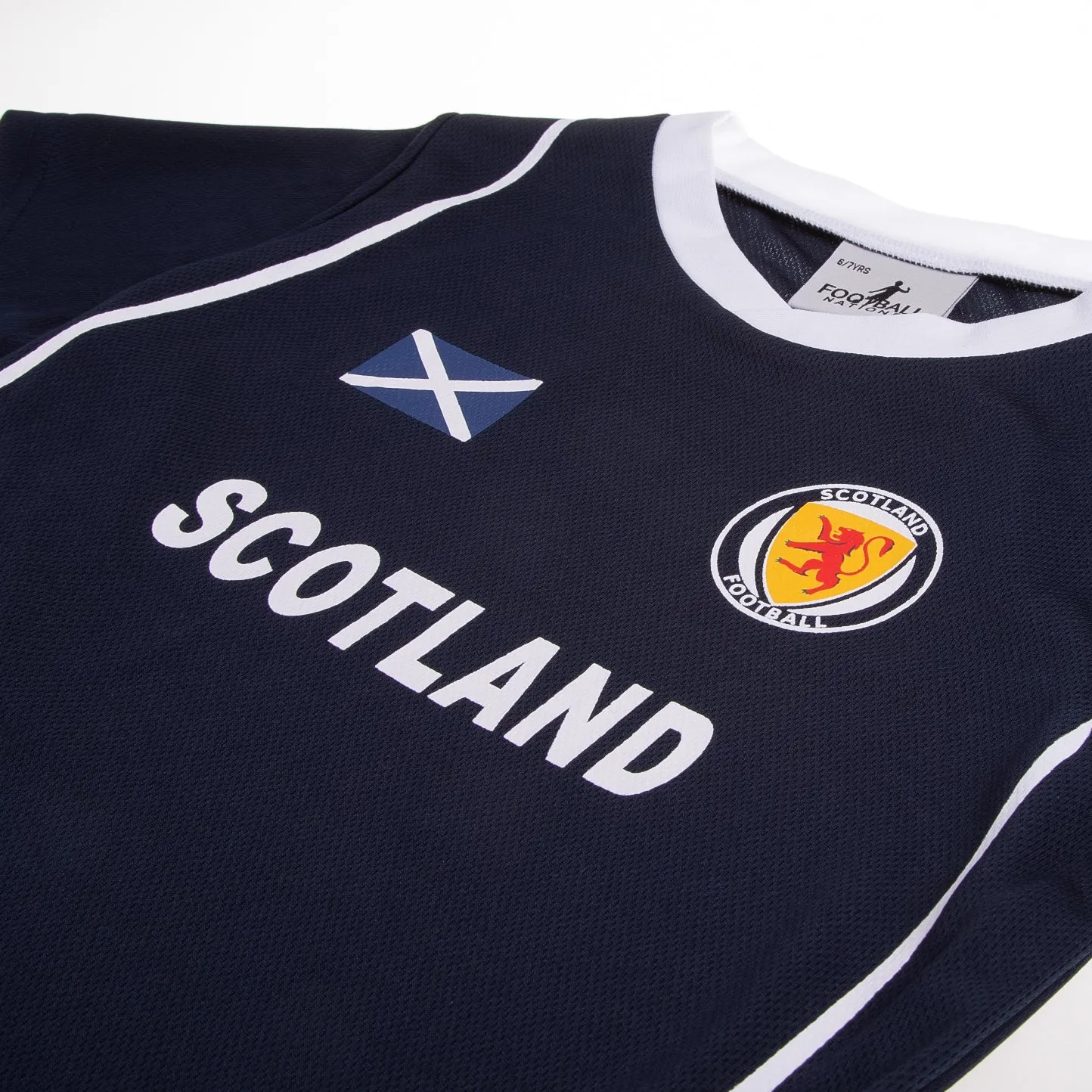 Kids Scotland Sports Football Kit Shirt and Shorts Set