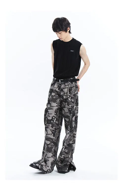 Loose Silhouette Wide Leg Casual Pants