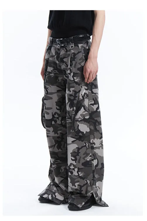 Loose Silhouette Wide Leg Casual Pants