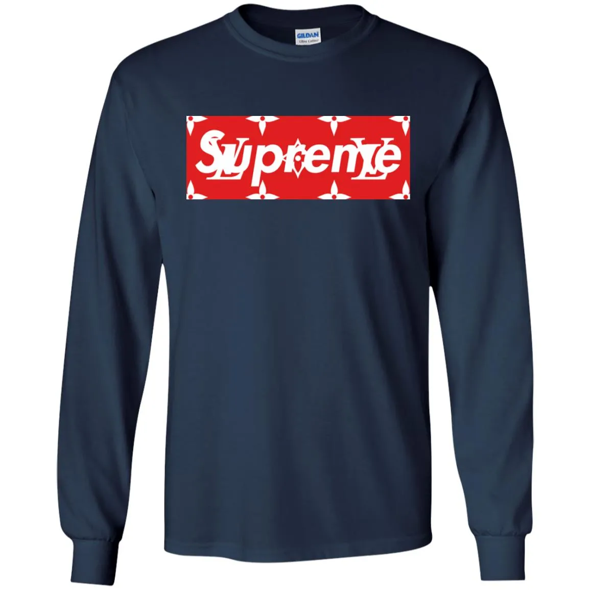 Louis Vuitton Box Supreme T-shirt Men Long Sleeve Shirt