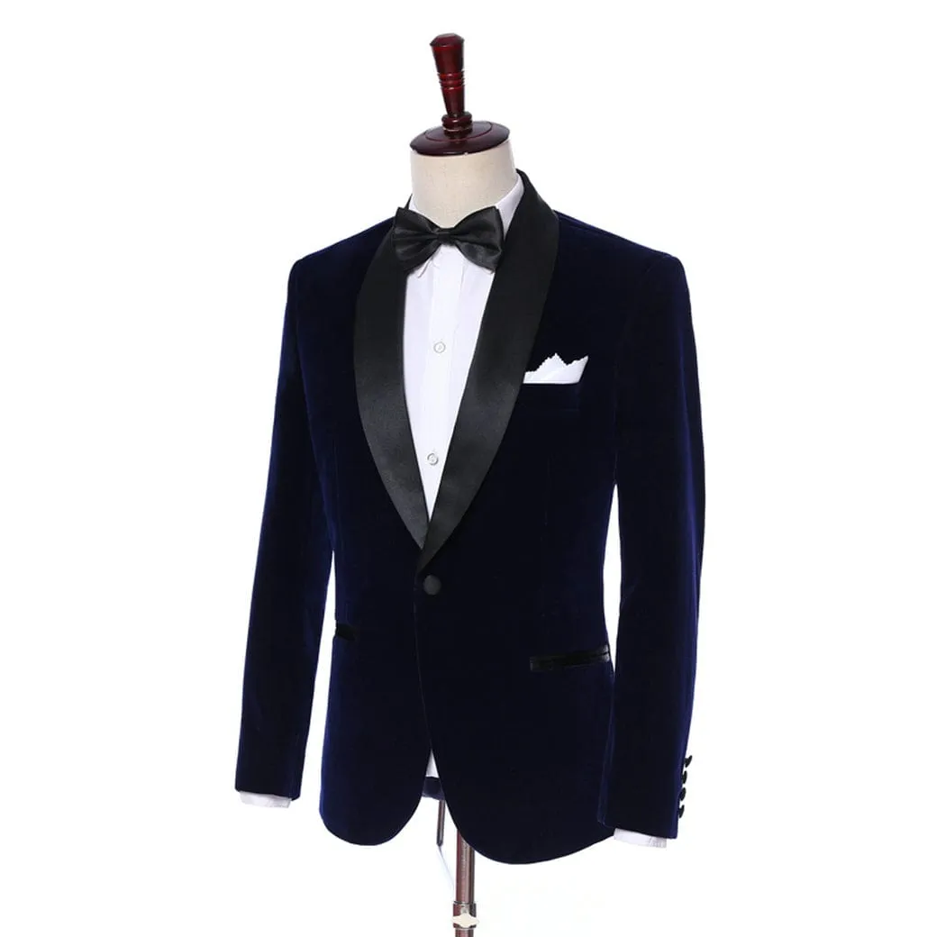 Mens 2 Piece Tuxedo Suits Slim Fit Casual Suit Blazer Wedding Prom