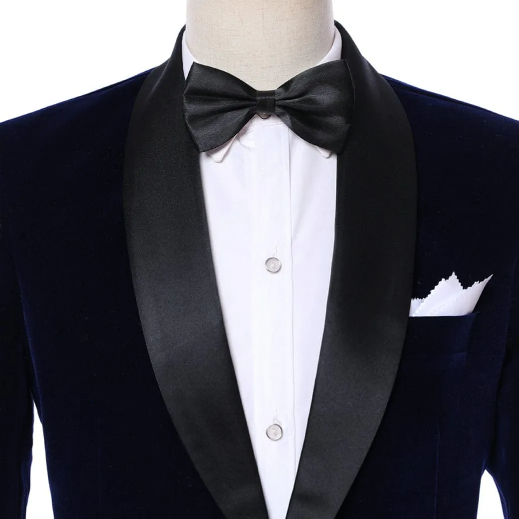 Mens 2 Piece Tuxedo Suits Slim Fit Casual Suit Blazer Wedding Prom