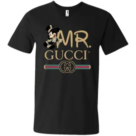 Mr Mickey Gucci Couple Disney Shirt Valentine's Day T-shirt Men V-Neck T-Shirt