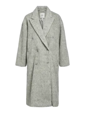 OBJBELICE Coat - Light Grey Melange