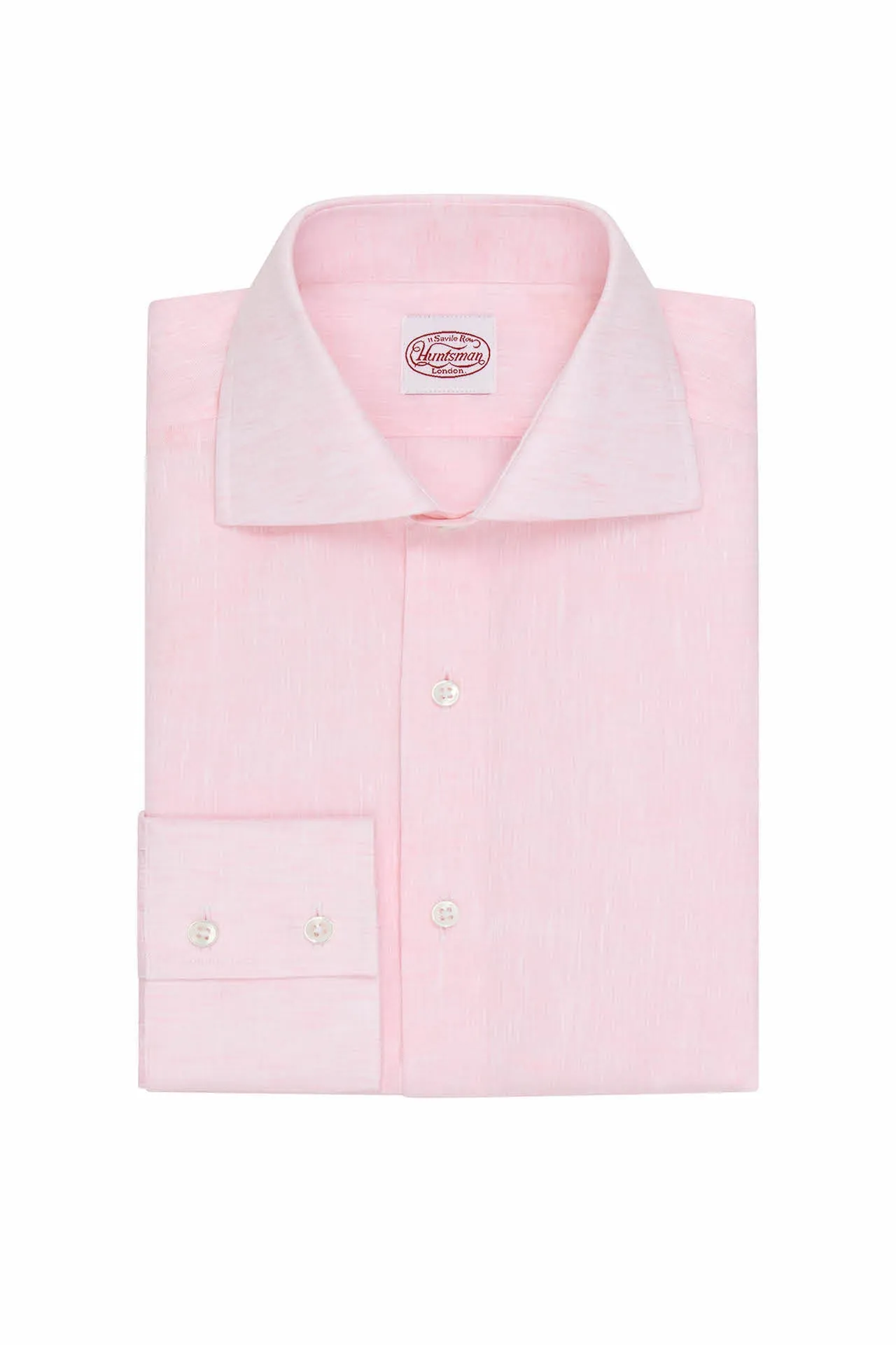 Pink Linen Single Cuff Shirt