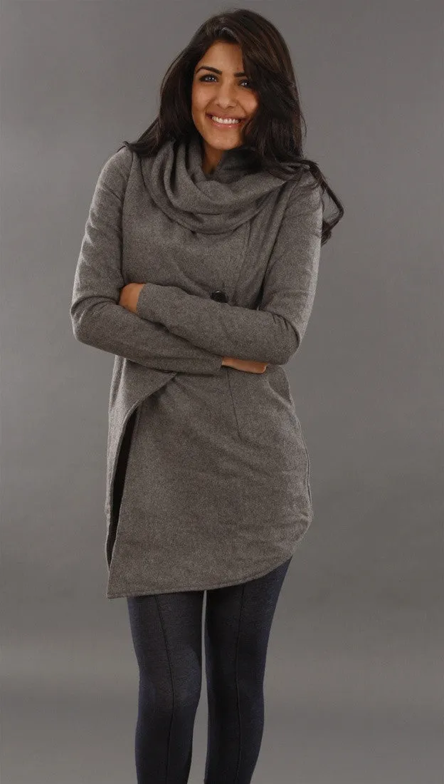 Religion Simple Coat in Gray