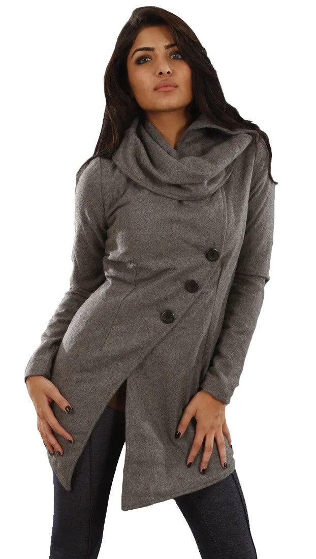 Religion Simple Coat in Gray