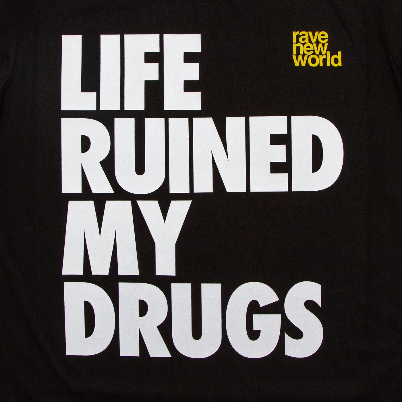 RNW Life Front Print - Tshirt - Black