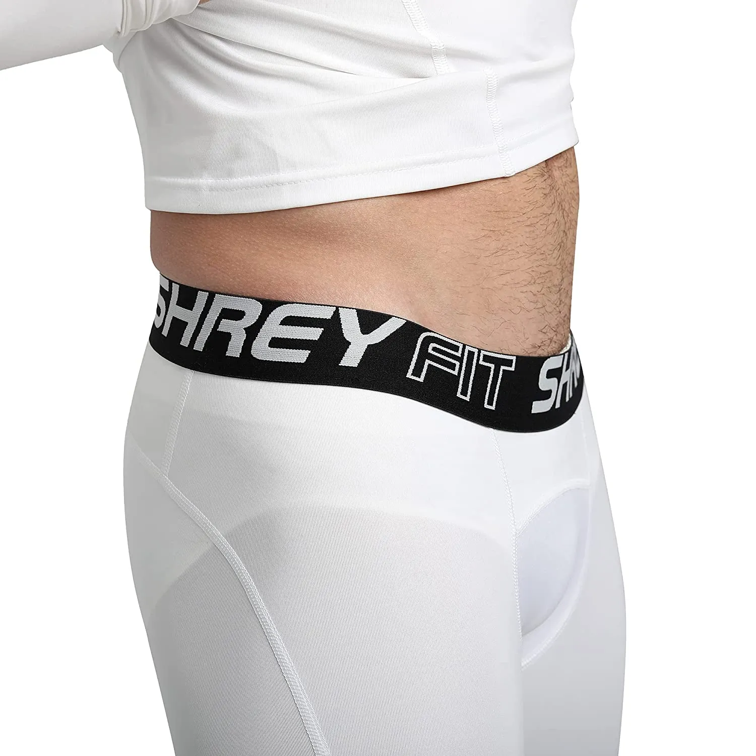 Shrey 1759 Intense Compressions Shorts ,White