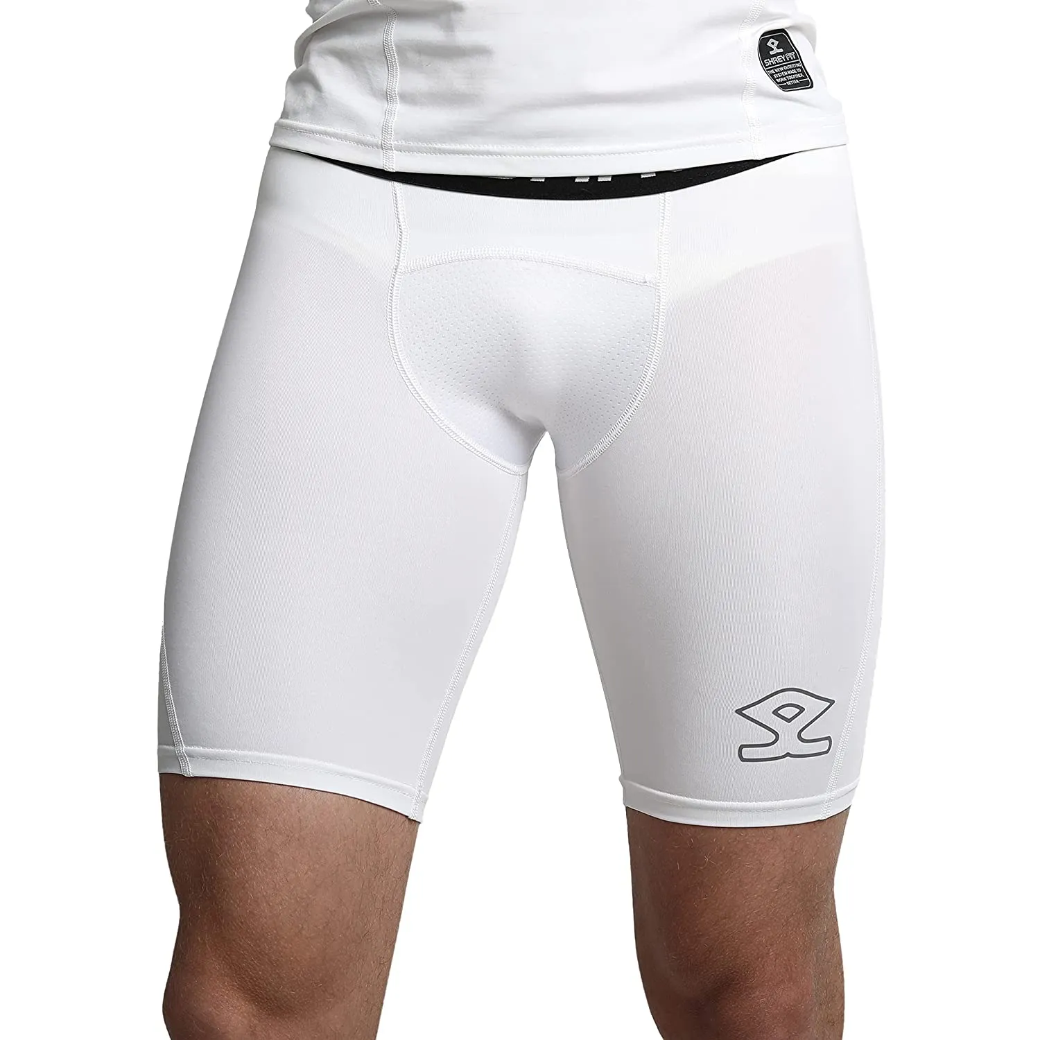 Shrey 1759 Intense Compressions Shorts ,White