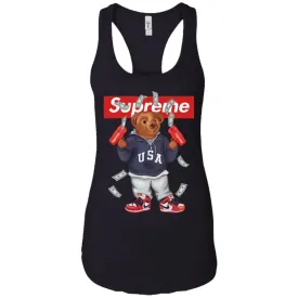 Supreme Bear Hot Trending T-shirt Women Tank Top